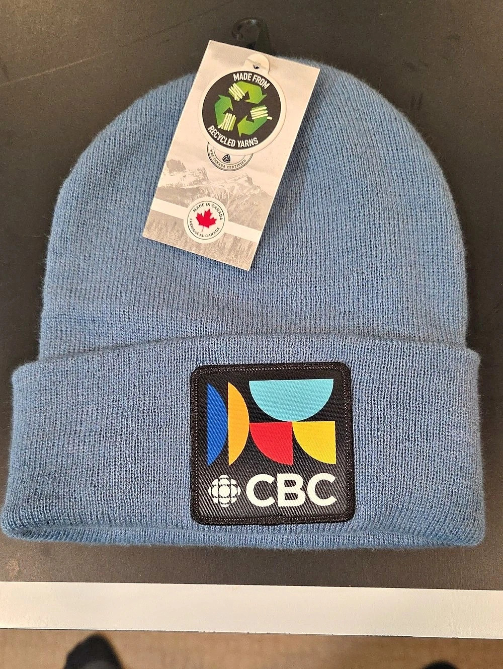 kootenay knit & apparel Recycled Cuffed Beanie CBC Dust Blue Beanie NWT